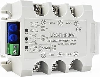 Three/Single Phase Motor Soft Starter Slow Start Module Solid State Relay Decompression and Step-Down Controller(Single 8KW Module)