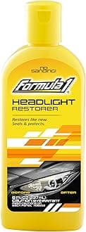 Headlight Restorer & Sealant – One Step Polish to Clean & Renew Yellowed Headlights, Windscreens, or Exterior Plastics (8 oz.)