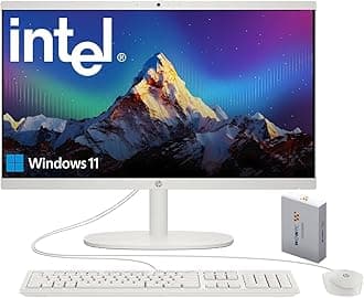 HP 2026 22" FHD All-in-One Desktop Computer • The New Version for Everyday Use • Latest 13th Gen Intel Quad-Core CPU • 8GB DDR5 • 500GB External+128GB UFS Storage • HDMI • Type-C • HD Webcam • Win11