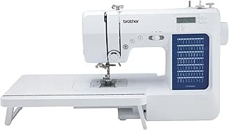 Brother CS7000X Computerized Sewing and Quilting Machine, 70 Built-in Stitches, LCD Display, Wide Table, 10 Included Feet, White