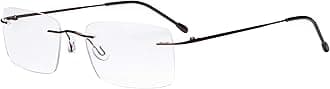 Eyekepper Frameless Reading Glasses for Men Reading - Rectangle Rimless Reader Eyeglasses Brown +1.75