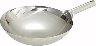 Winco WOK-14W Stainless Steel Welded Joint Wok, 14-Inch