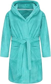 Boys Girls Bathrobe Soft Towel Hooded Robe Terry cloth Turkish Cotton Bathrobe