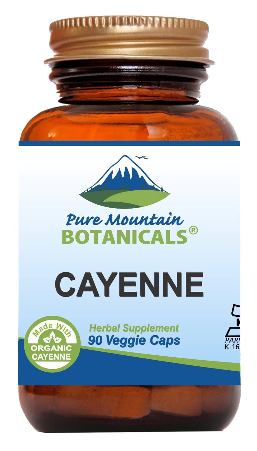 Cayenne Pepper Capsules - 90 Kosher Vegan Caps with 500mg Organic Cayenne Pepper with Capsaicin