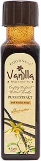 - Goodness Vanilla 100% Natural Premium Vanilla Extract Liquid for Baking, Desserts, Whipped Cream & Frosting - 50 gm (Pack of 1)