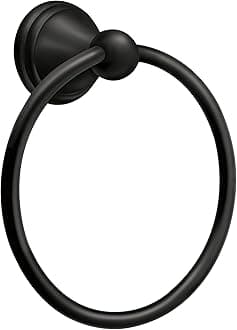 MoenDN8486BL Preston Towel Ring, Matte Black