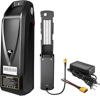 48V 16Ah Ebike Battery Lithium-Ion, for 48Volt Electric Bicycles & E-Motorcycles(100W-1500W Motor), Built-in 30A BMS, Include Fast Charger XT60 Connector and Base (48V16AH)