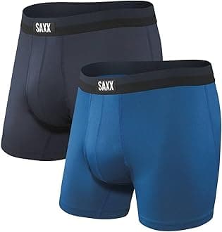 Men's Underwear with Pouch Sport Mesh Boxer Brief Fly 2Pk