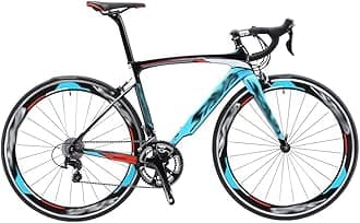 Beach mat Road Bike Carbon 700c Bicycle Carbon Road Bike With 18 Speeds Racing Road Bike Carbon Fiber Bike(Hortel�,18speed)