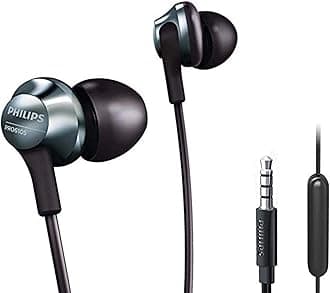 Pro Wired Earbuds with Microphone, Hi-Res Audio in-Ear Headphones with 3.5mm Jack, Comfortable and Durable Build Earphones, Perfect for Music, Calls, and Daily Use, 3 Extra Eartips Included