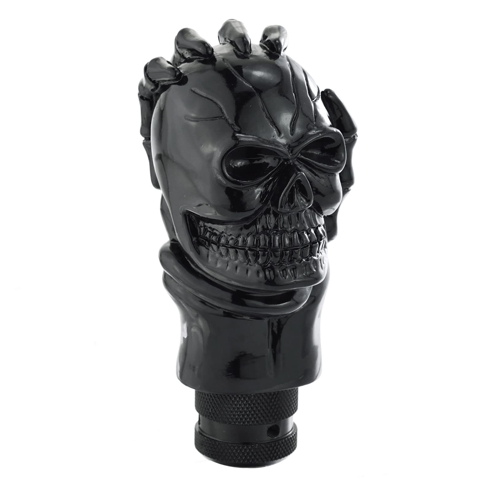 Car Shift Knob Skull Shifter Knobs Skeleton Handle Car Racing Gear Lever Stick Fit Most Manual Automatic Vehicles Trucks, Black