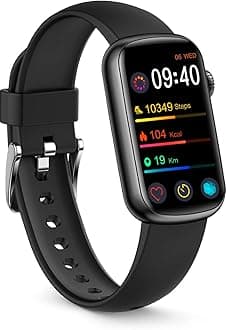 FITVII Slim Fitness Tracker with Blood Oxygen, Blood Pressure, 24/7 Heart Rate and Sleep Tracking, IP68 Waterproof Activity Trackers and Smart Watches with Step Tracker, Pedometer for Women Kids