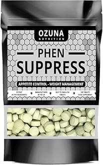 PHEN Suppress Appetite Suppressant - Max Strength Appetite Reducing Pills - Proven Formula - Weight Management Pills | 100 Tablets