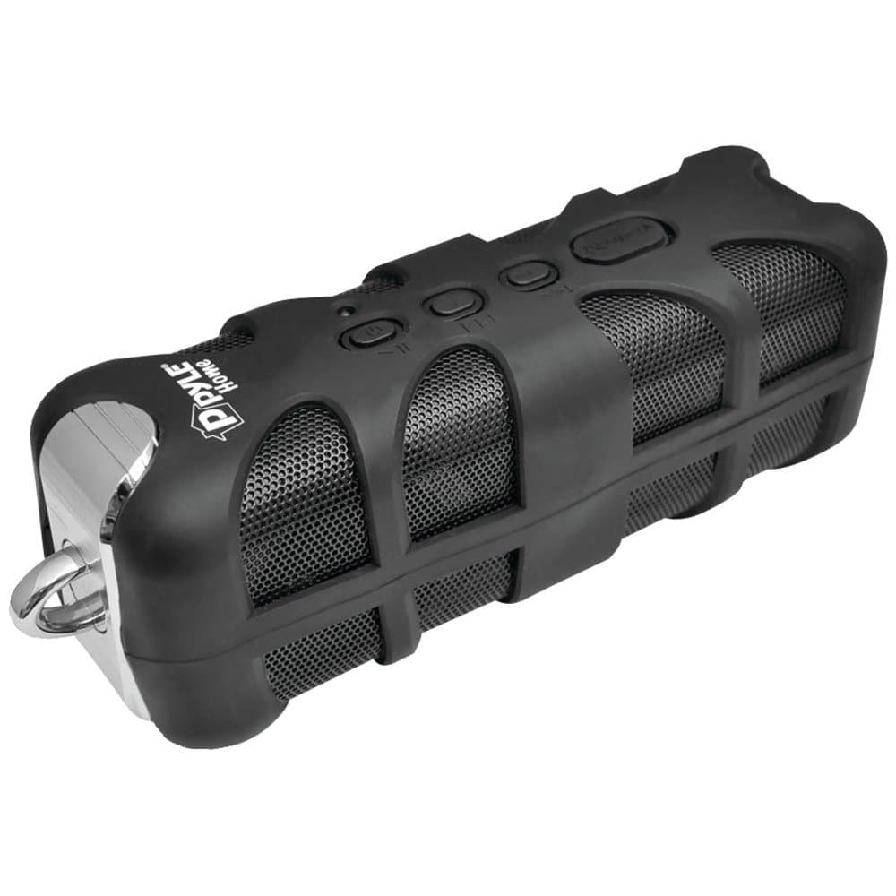 Pyle PWPBT60 Sound Box Splash Bluetooth Rugged and Splash-Proof Marine Grade Portable Wireless Speaker (Black)