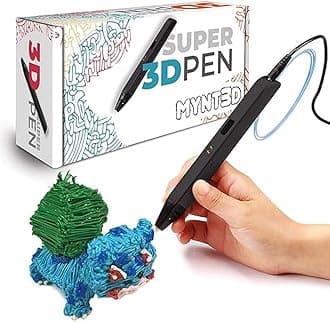 Super 3D Pen, 1.75mm ABS PLA Compatible 3D Printing Pen
