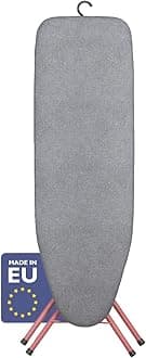 Bartnelli Pulse Ironing Board | Made in Europe | Patent Space Saving Smart Hanger Iron Board for Easy Storage | Lightweight, 4 Layer Cover, 4 Legs, for Dorm, Laundry Room, or Small Spaces(43x13-35)