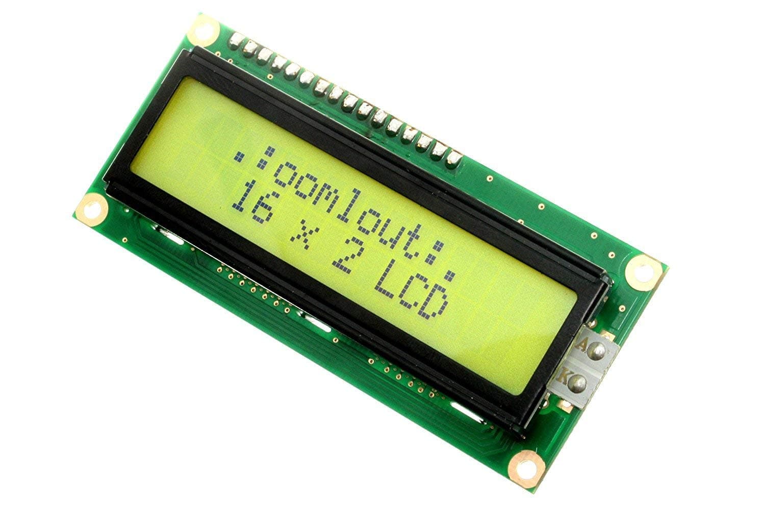 REES52 ARDUINO Compatible 16x2 LCD Display |16x2 LCD Display Module | 2 line Display Yellow Back Light