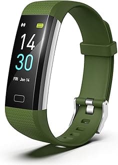 Fitness Tracker for Men and Women,Fitness Watch Waterproof with Activity Tracker and Sleep Monitor,Smart Watch for Android and iOS Phones (Olive)……