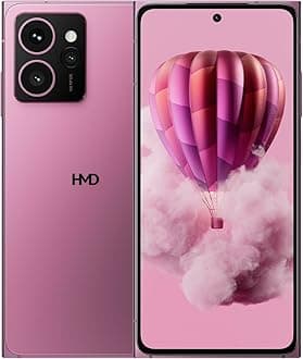 HMD Skyline 5G | Android 14 | Unlocked Smartphone | Dual SIM | US Version | 8/256GB | 6.55" 144Hz pOLED Screen | 108MP Triple Camera | 50MP Selfie Camera | Neon Pink