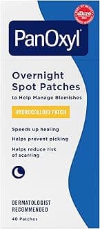PanOxyl PM Overnight Spot Patches, Advanced Hydrocolloid Healing Technology, Fragrance Free, 40 Count
