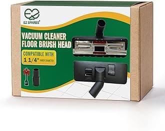 1 1/4 inch 32mm Universal Vacuum Cleaner Euro Floor Brush Head Brush Attachment for Floor and Carpet Combo Tool (Black)