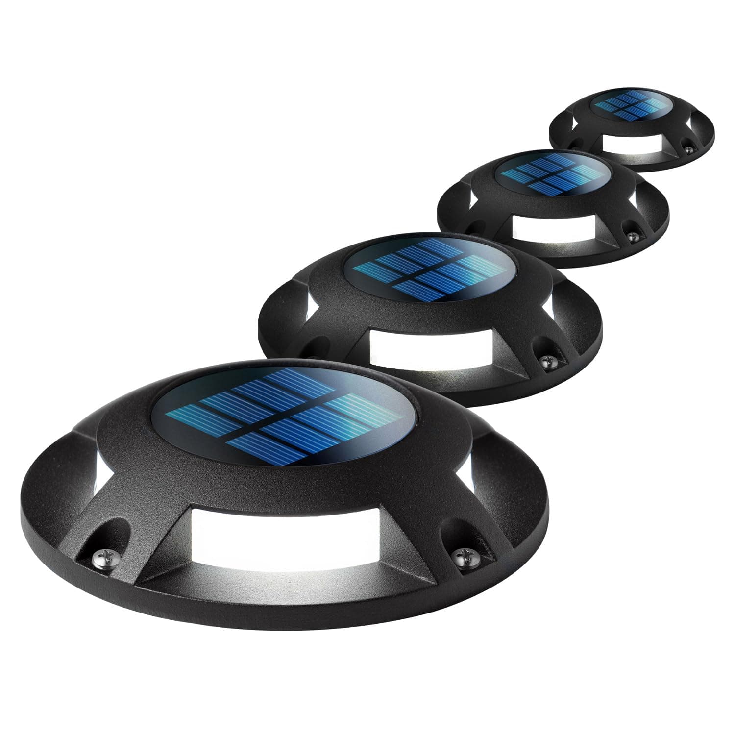 Home Zone Security Solar Deck Lights (4-Pack)