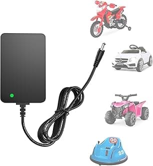 6V Battery Charger for Ride on Toys, Compatible with Kidzone Bumper Hello Kid Trax Toddler Quad Hello Kitty SUV Kid Car Electric Toys Ride On Charger 6Volt