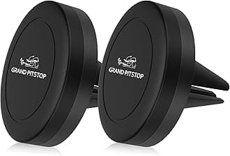 GRAND PITSTOP - Waterproof Bike/Motorcycle/Scooter Mobile Phone Holder Mount, Ideal For Maps And Gps Navigation (Magnetic AC vent holder Set of 2)