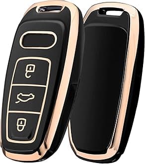ELOHEI for Audi Key Fob Cover, Special Soft TPU Key Case Cover