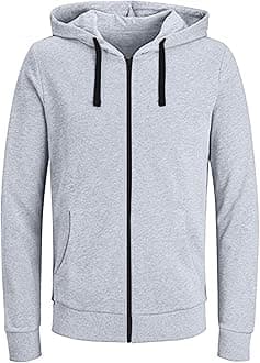 TOWMUSMens Fashion Hoodie Full-Zip up Sports Jacket Long Sleeve Lightweight Slim Fit Fluorescent Pullover