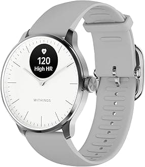 Withings ScanWatch Light - Hybrid Smartwatch, 24/7 Heart Monitoring, Activity Tracking, Cycle Tracking, Sleep Monitoring, Connected GPS, 30-Day Battery Life, Android & Apple Compatible, HSA/FSA