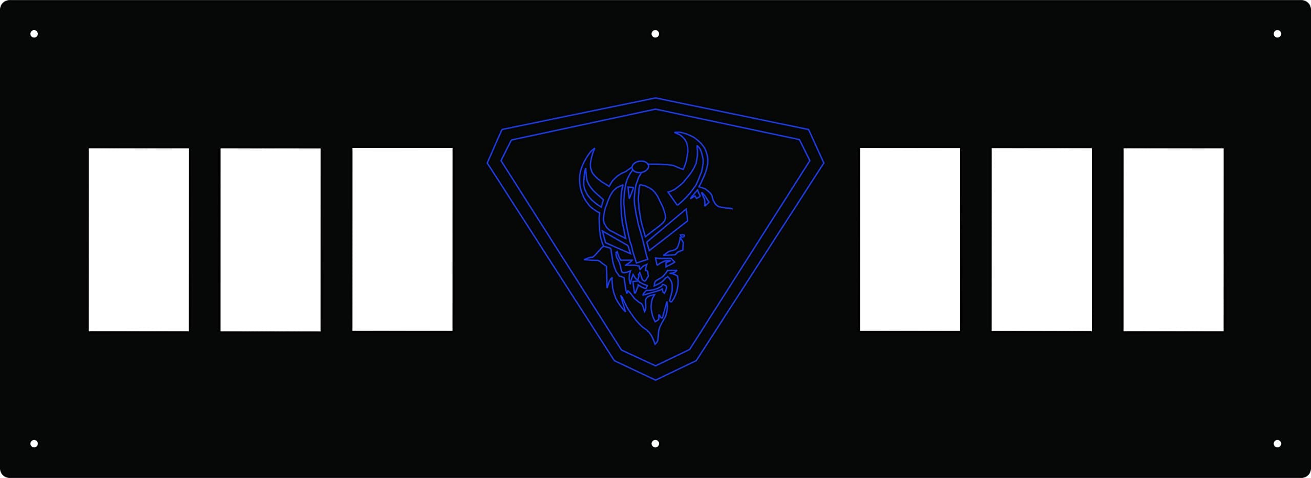 Switch Panel Matte Black with Blue Logo for Yamaha Viking