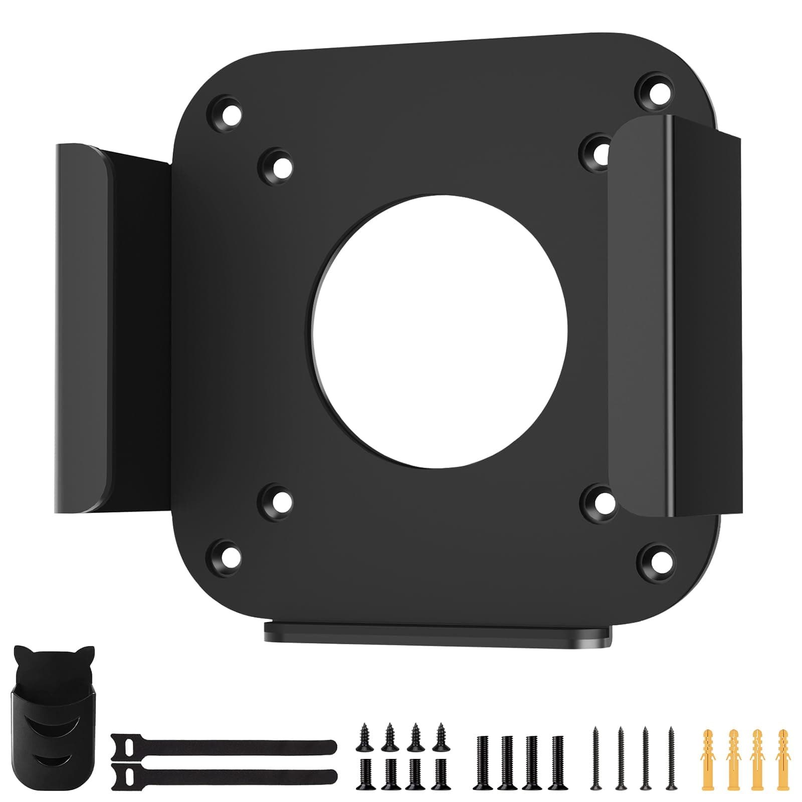 Mount for Mac Mini M4/M4 Pro 2024 VESA/Wall/Under Desk Mount for Mac Mini M4 Metal Mounting Bracket Compatible with Mac Mini M4 Anti-Scratch Monitor Mount Holder for Mac Mini M4 with Remote Holder