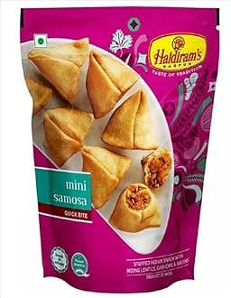Haldiram's Mini Samosa Indian Snack, 7.1 oz (200 g)