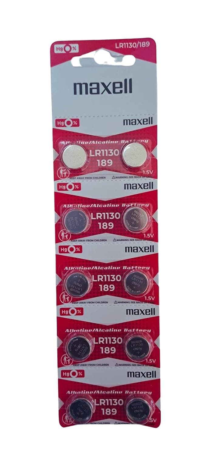 Maxell LR1130 10 Alkaline Batteries