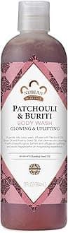 Body Wash, Patchouli & Buriti – Toning & Uplifting Shower Essentials Body Soap with Aloe Vera & Rosehip Seed Oil, 13 Oz