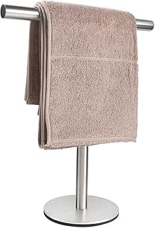 Bathroom Hand Towel Holder Stand，T-Shape Hand Towel Holder Stand SUS304 Stainless Steel for Bathroom，Kitchen or Vanity Countertop