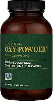 O-xy-Pōwder Oxygen-Based Natural Digestive Cleanse for Occasional Constipation and Bloating Relief – Promotes Healthy Elimination and Gut Balance – Non-GMO, Plant-Based – 120 Count