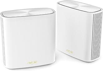 ASUS ZenWiFi Whole-Home Dual-Band Mesh WiFi 6 System XD6 White - 2 Pack, Coverage up to 5,400 sq.ft & 4+ Rooms, 5400Mbps, AiMesh, Lifetime Free Internet Security, Parental Control, Easy Setup