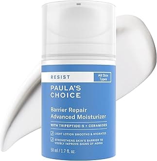 Paula's Choice RESIST Barrier Repair Advanced Moisturizer with Ceramides, Peptides, Deep Hydration Cream for Wrinkles, Anti-Aging for All Skin Types, Fragrance-Free & Paraben-Free, 1.7 Fl Oz