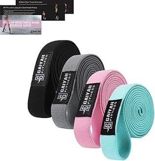 Long Resistance Bands for Working Out Women, Fabric Resistance Band, Stretch Bands for Exercise Bands Resistance Bands Set for Physical Therapy, Elastic Bands for Exercise, Ligas para Hacer Ejercicio