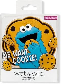 wet n wild Sesame Street Collection, Comfort-Grip Handle, Versatile & Portable Hand Mirror - Me Want Cookie