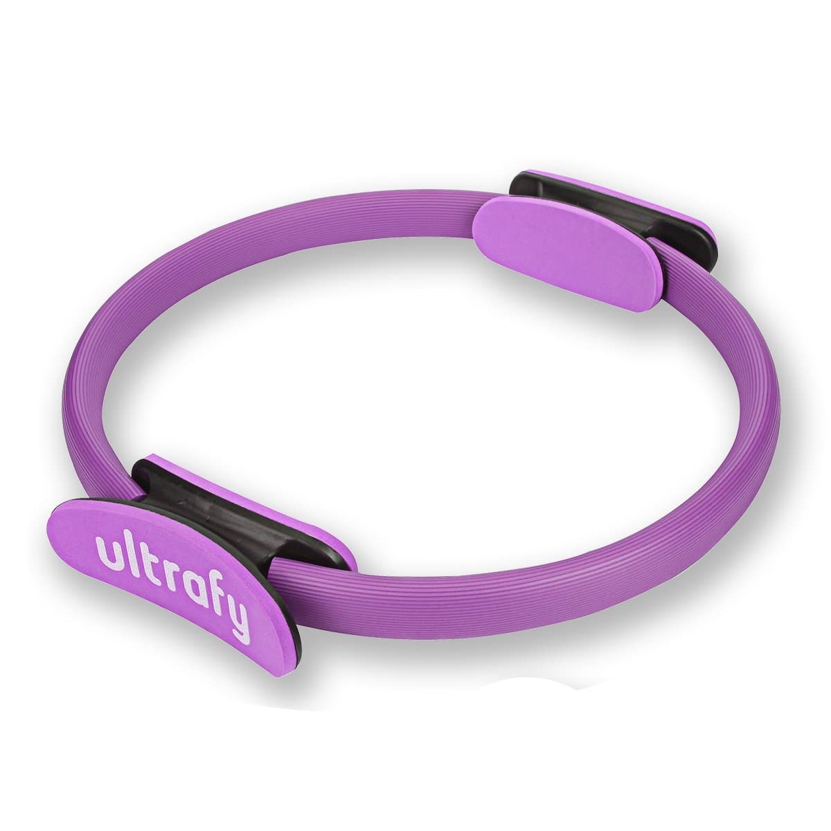 Ultrafy Pilates Magic Ring with Workout Guide Bendable Dual Grip Fitness Circle 14" Unbreakable Pilate Tool Exercise Ring (4 Colors, 0.72lb)