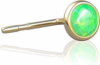 3mm Opal piercing nose stud