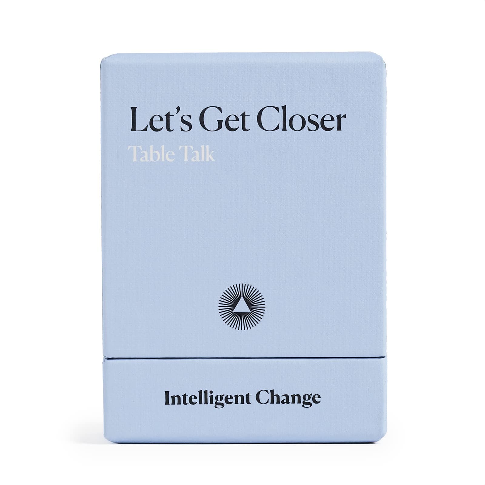 Get Closer: Table Talk Conversation Cards, Dinner Party Conversation Starters, Fun Talking Card Game Friends, Family, & Couples, Icebreaker Game 52 Question Cards