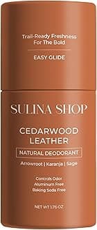 Natural Cedarwood Men Deodorant - Aluminum-Free & Baking Soda Free, 24-Hour Odor Protection, Eco-Friendly with Cedarwood Scent