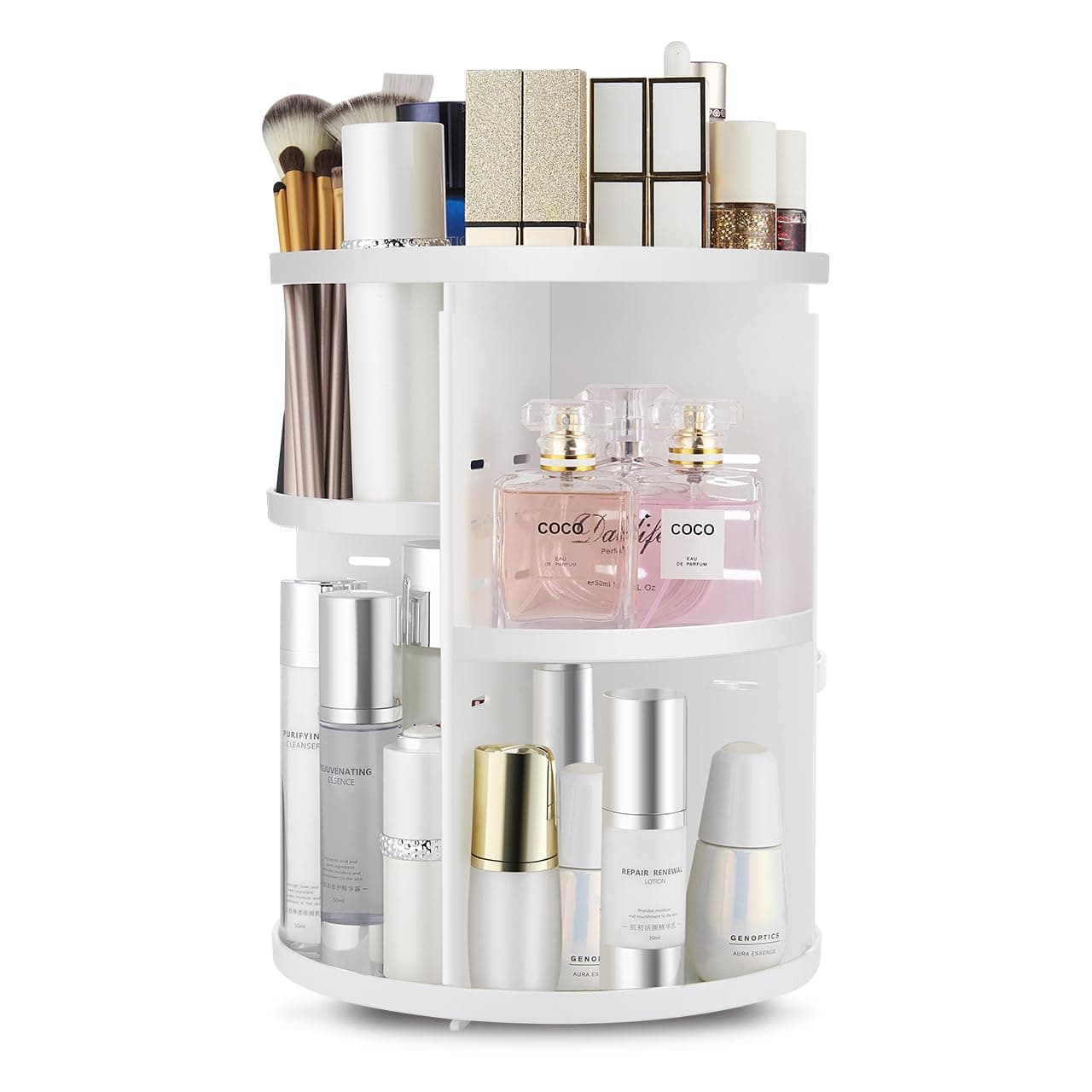 White 360 Makeup Organizer