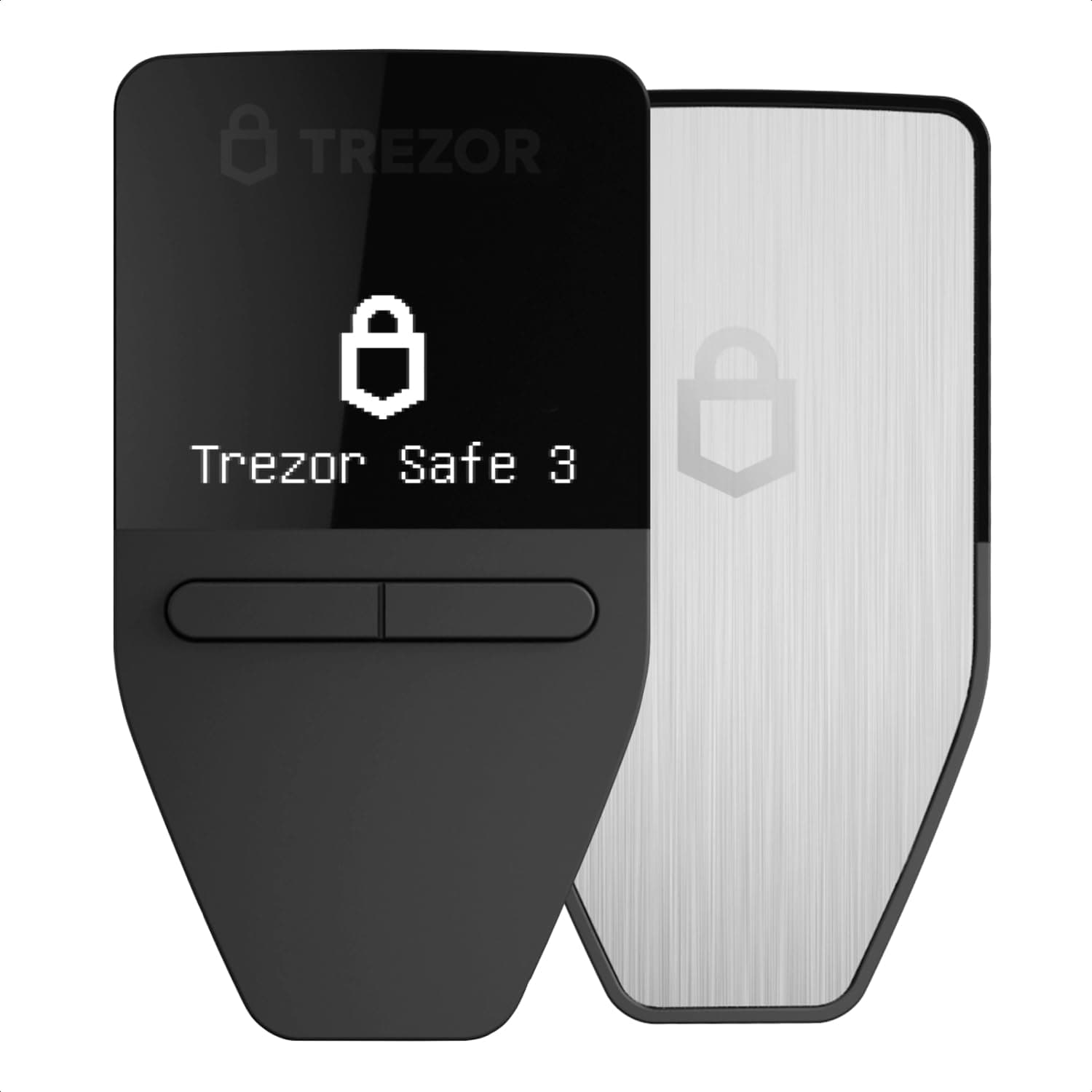 Trezor Safe 3 - Passphrase & Secure Element Protected Crypto Hardware Wallet - Buy, Store, Manage Digital Assets Simply and Safely (Stellar Silver)