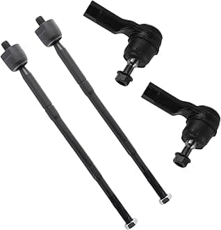 TRQ Front Inner and Outer Tie Rod Set Compatible with 2011-2017 Mitsubishi Lancer 2014-2019 Outlander 2011-2019 Outlander Sport MI4520100
