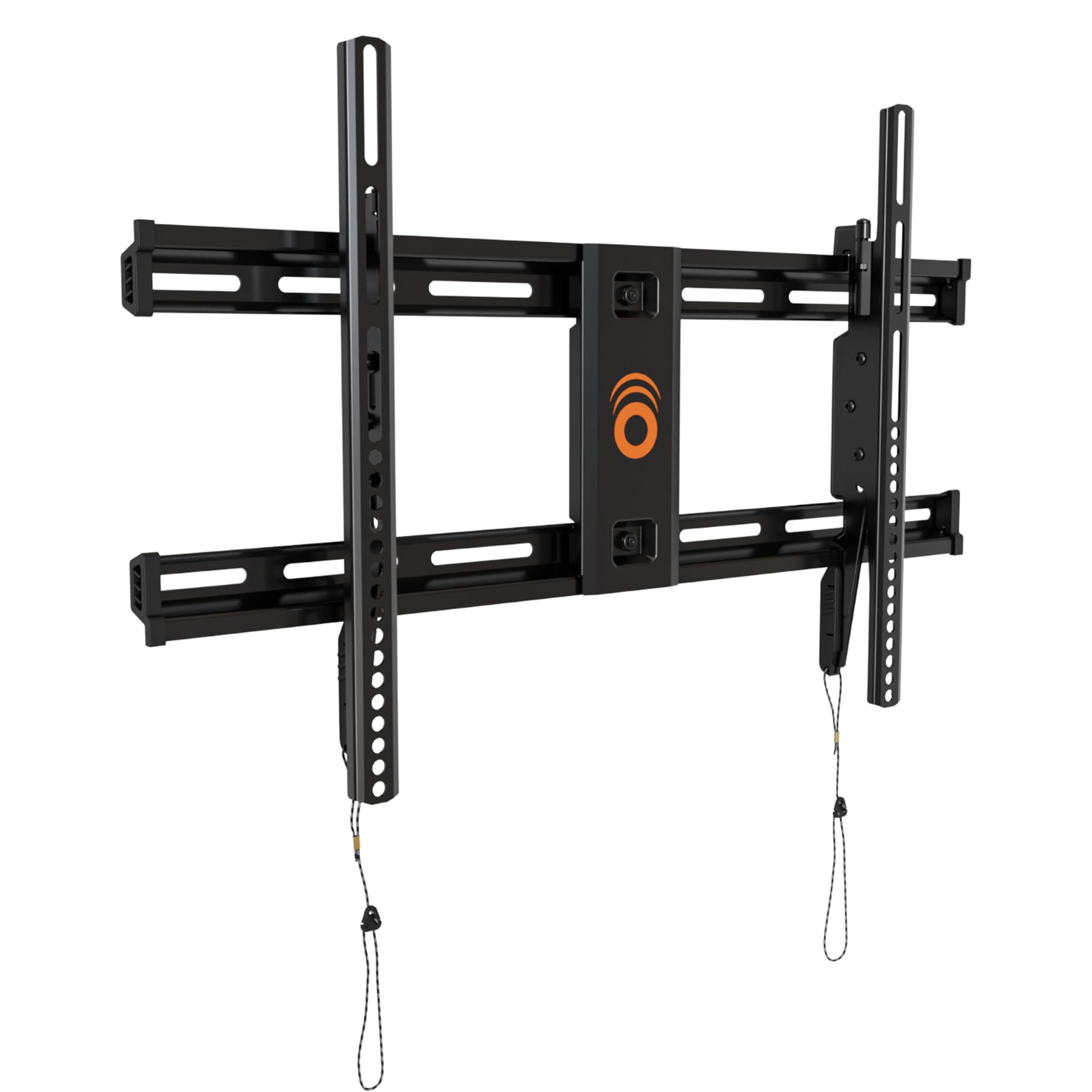 ECHOGEAR Heavy Duty TV Wall Mount Bracket for TVs Up to 90" - Low Profile Design Holds TV Only 2.25" from Wall - Fast Install with Template & Level After Mounting - Pull Strings for Cable Access